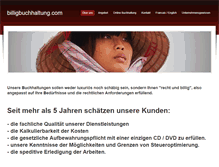 Tablet Screenshot of billigbuchhaltung.com